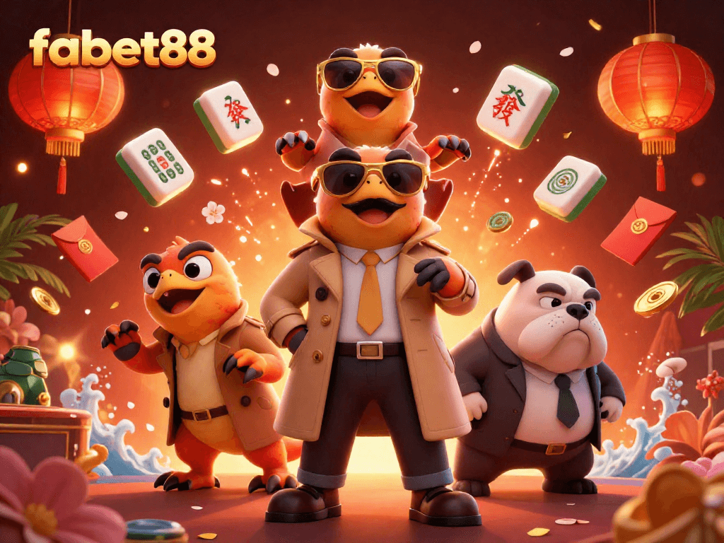 Experience exciting gameplay at fabet88, as cartoon raptors attempt to enter a VIP casino environment.