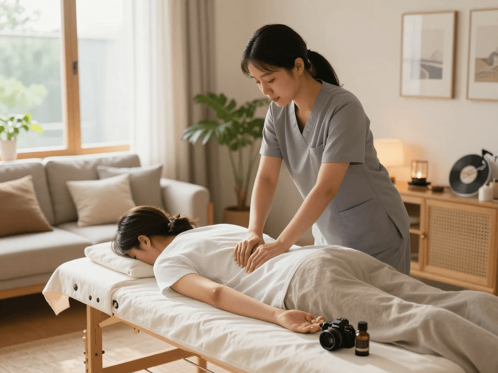Experience premium 동탄출장안마 at home with a professional therapist in a tranquil setting.
