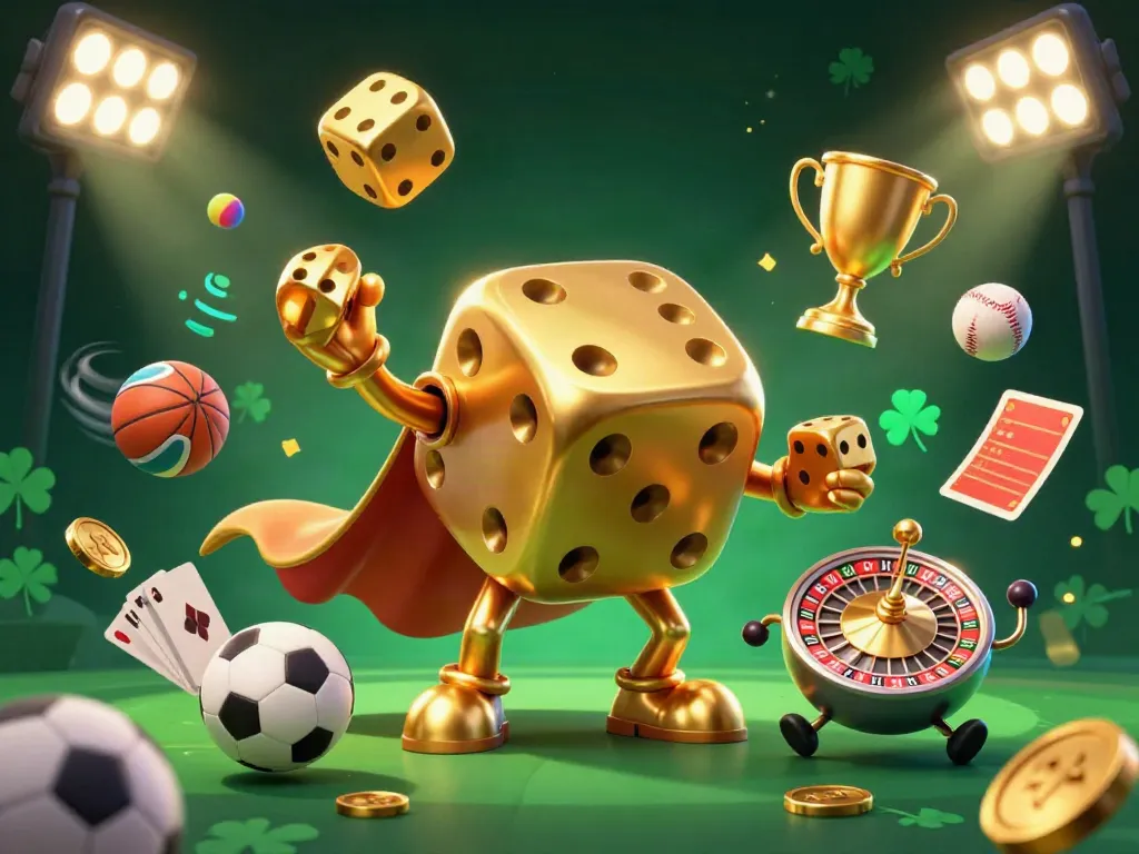 Experience the excitement of gambling at trang chủ TG88 with golden dice and sports elements.