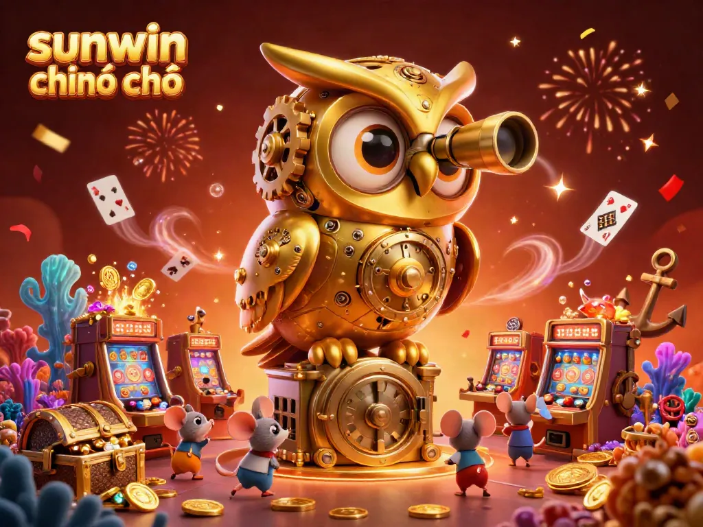 Engage in excitement at sunwin chính chủ casino with a 3D owl and animated treasures