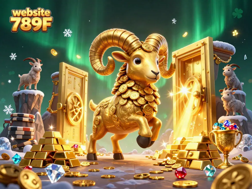Experience excitement at website 789F as a golden ram charges through a dazzling treasure vault.