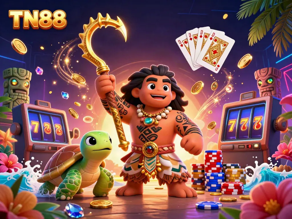 Experience thrilling gameplay with TN88 featuring dynamic casino elements and vibrant characters.