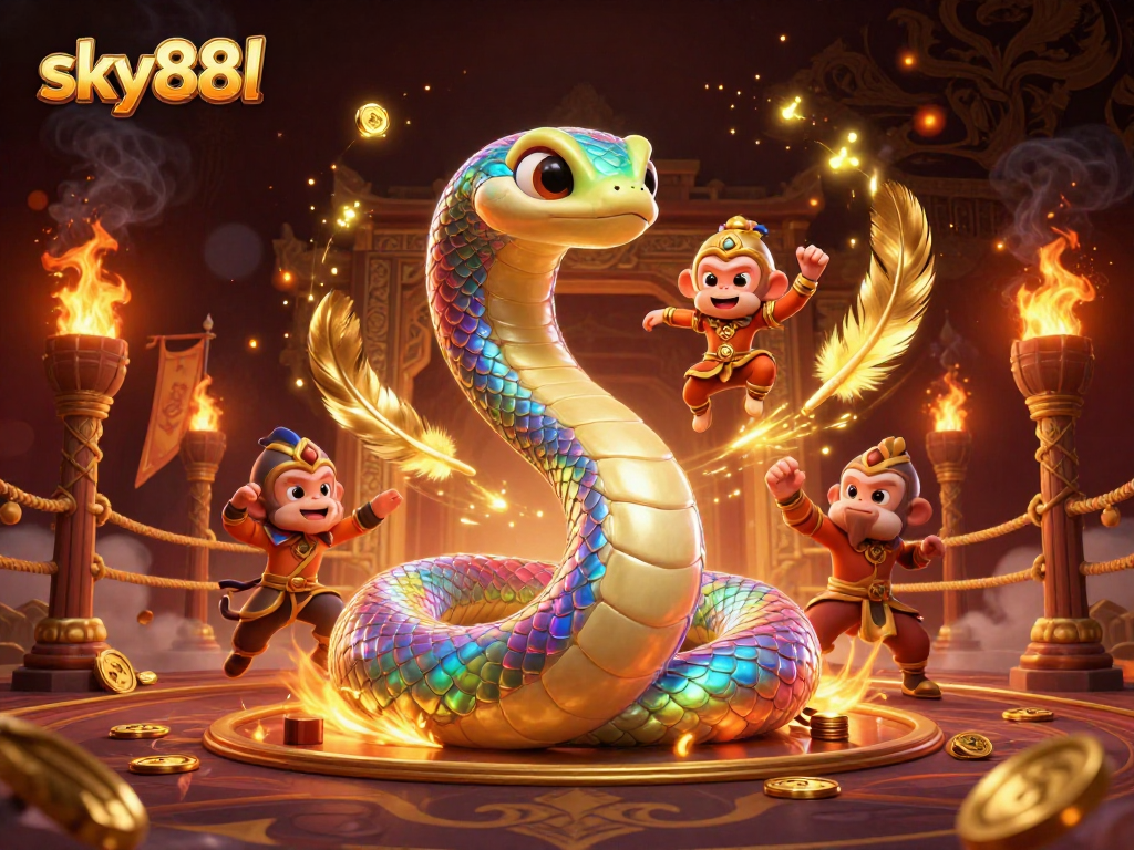 Experience thrilling action at sky88l with a vibrant scene featuring fortune and excitement.
