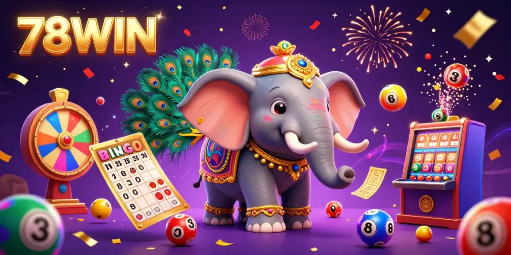 Engage in lively casino games with 78WIN featuring vibrant characters and dynamic gameplay elements.