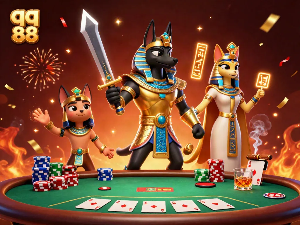 Experience the thrill of qq 88 with vibrant poker action, stunning characters, and dynamic casino elements.
