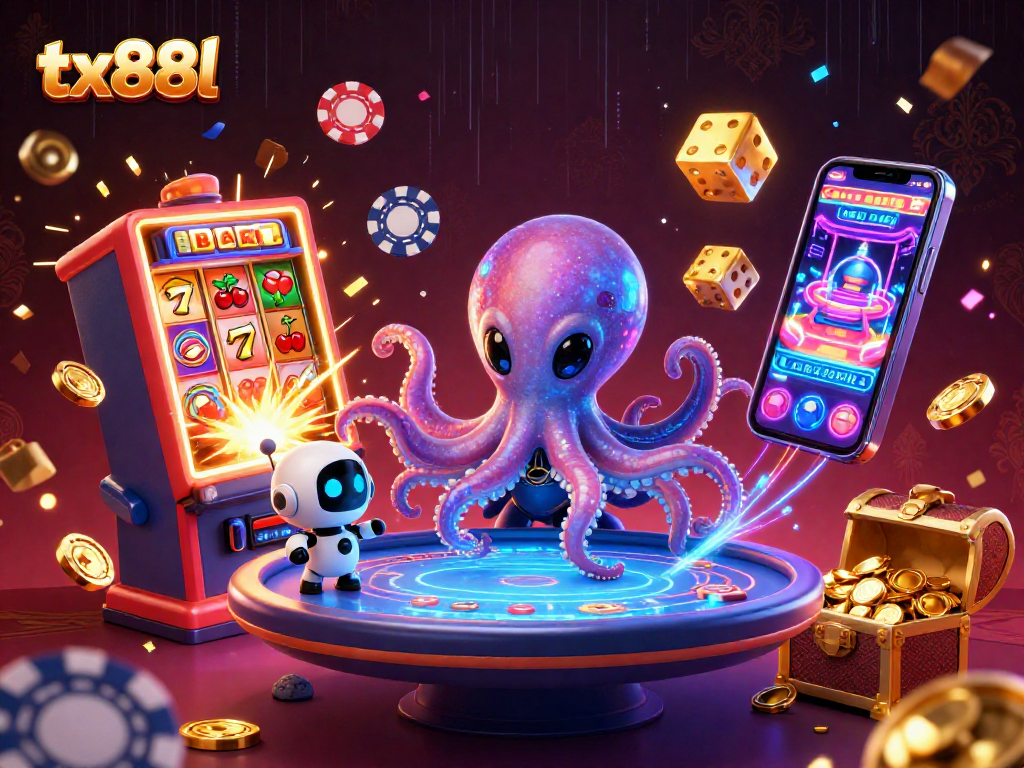 Experience thrilling poker action with tx88l’s stunning 3D casino illustration featuring vibrant gameplay