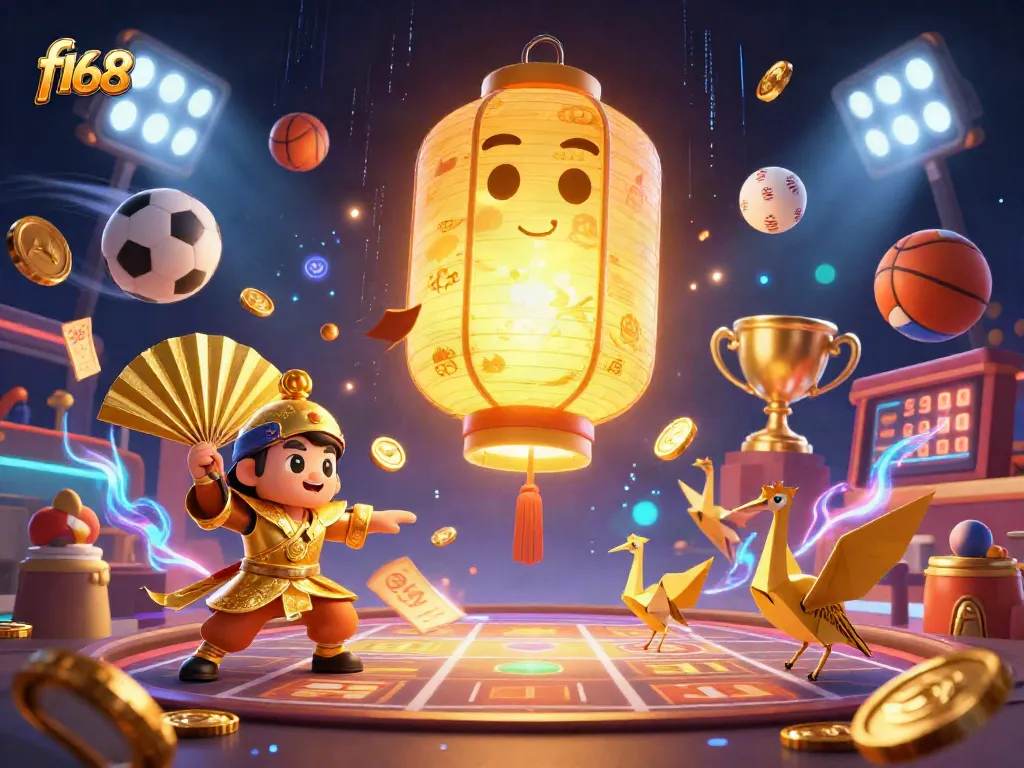 Experience thrilling f168 gameplay with dynamic casino elements in a vibrant, immersive scene.