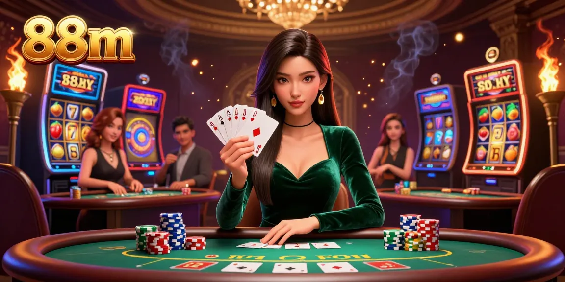 Experience thrilling slots at 88m with stunning poker scenes and dynamic casino elements.