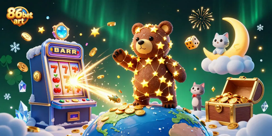 Engage in thrilling wins at 86bet art with festive casino characters and dynamic jackpot action.