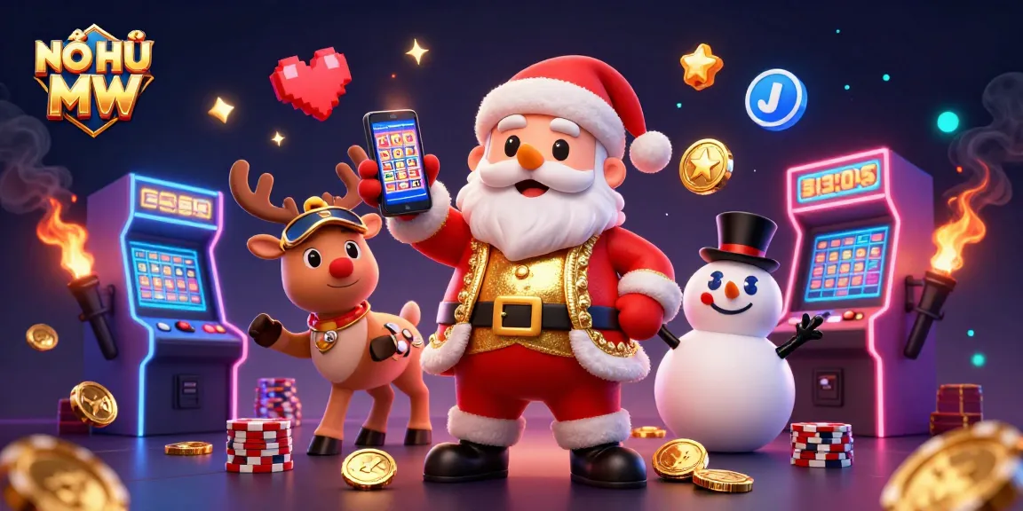 NỔ HŨ MW slots jackpot experience featuring Bitcoin elements in vibrant casino scene.