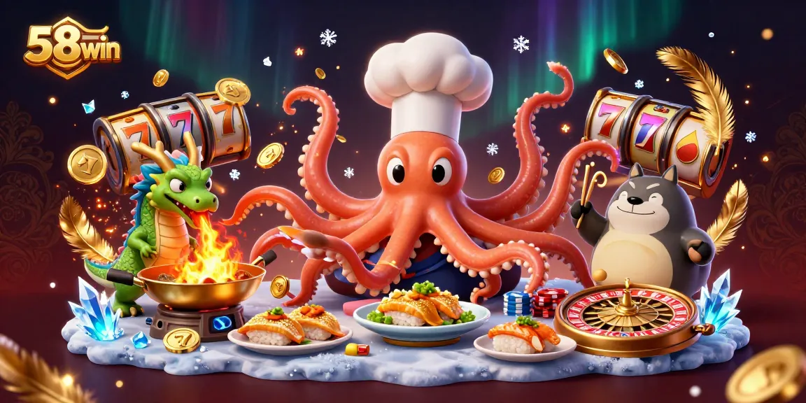 Experience the thrill of 58win with lively characters in a dynamic gambling scene.