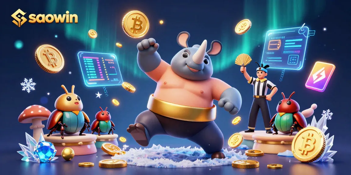 Play exciting games at saowin with a thrilling beetle sumo champion and vibrant 3D coins.