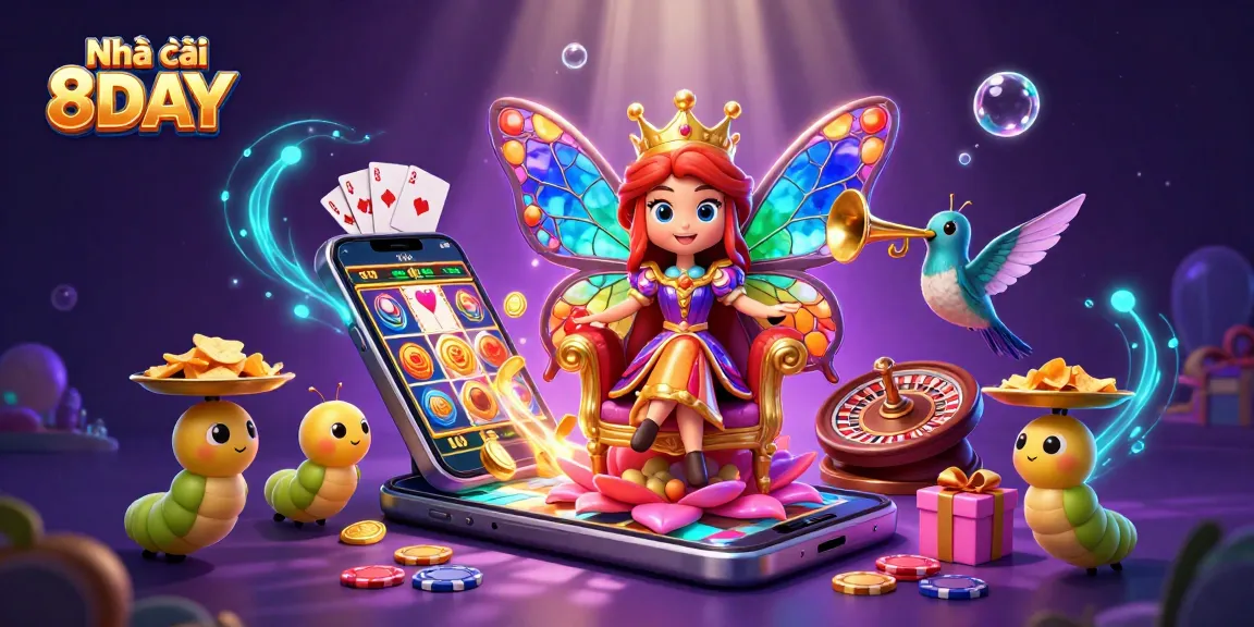 Experience thrilling gameplay at Nhà cái 8DAY with vibrant casino elements and dynamic slot action.