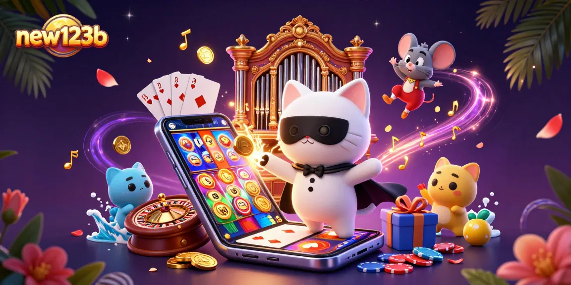 Experience thrilling gameplay with new123b's vibrant casino adventure, featuring colorful slot games and rich details.