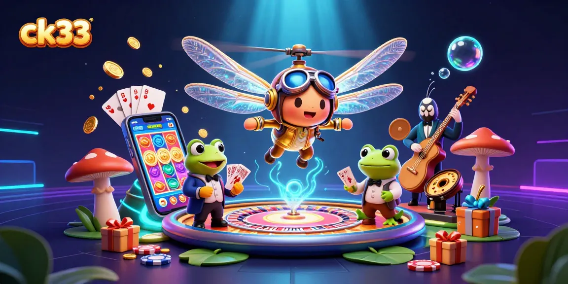 Engage in immersive fun at ck33 with a vibrant casino scene featuring exciting slot games.