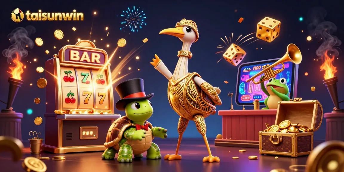 Spin the reels at taisunwin with jackpot-fueled fun, vibrant characters, and colorful gaming icons.