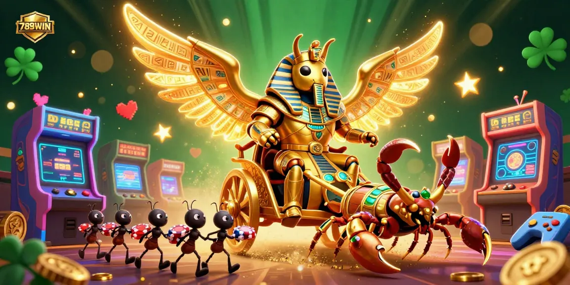 Experience the thrilling world of 789WIN with a vibrant 3D casino scene filled with characters and colorful game elements.