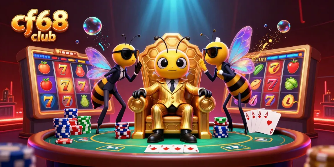 Engage with the thrilling cf68 club casino scene featuring vibrant games and lively characters.