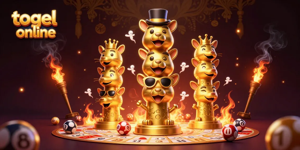 Engaging scene celebrating togel online with animated lottery elements and vibrant graphics.