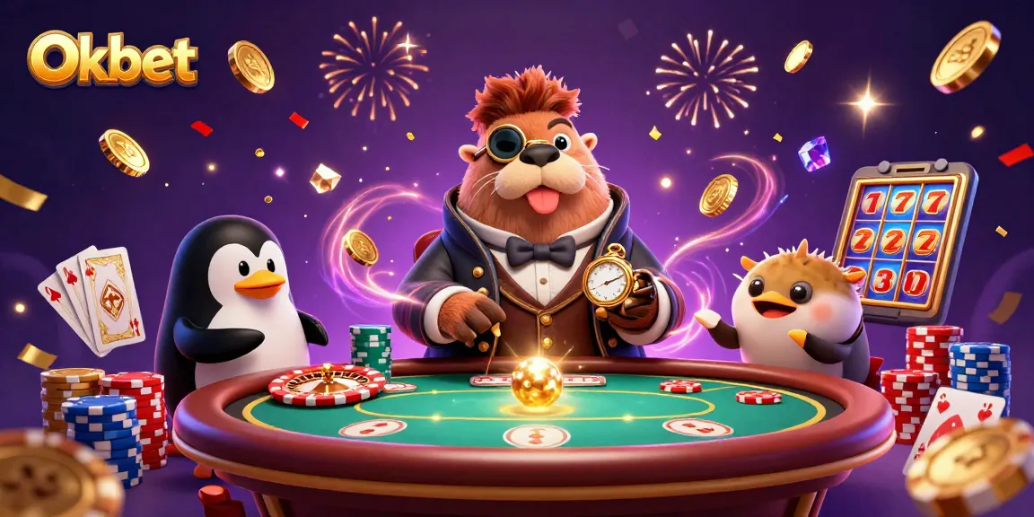 Play exciting games at Oxbet with a detailed 3D casino scene featuring characters and vibrant elements.