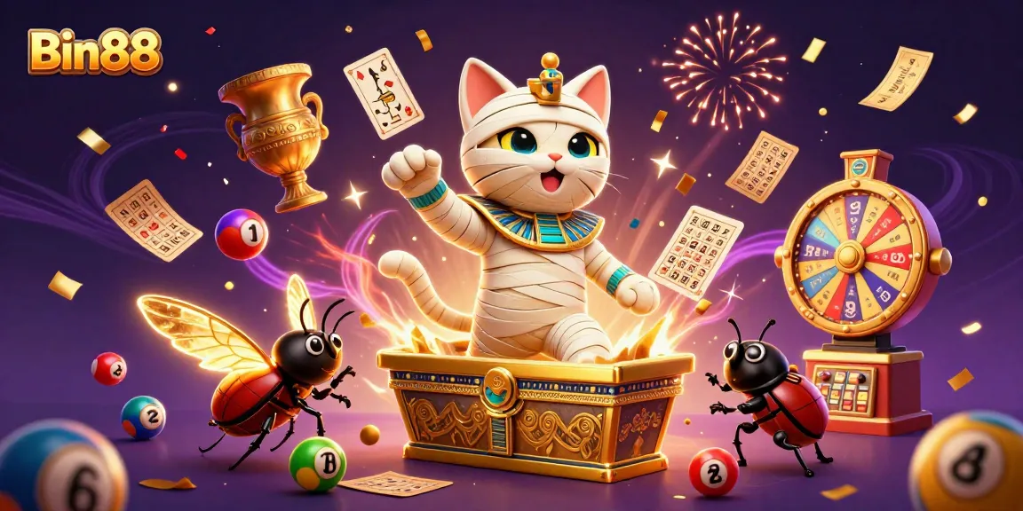 Engage with Bin88's dynamic casino experience featuring vibrant games and enchanting characters.