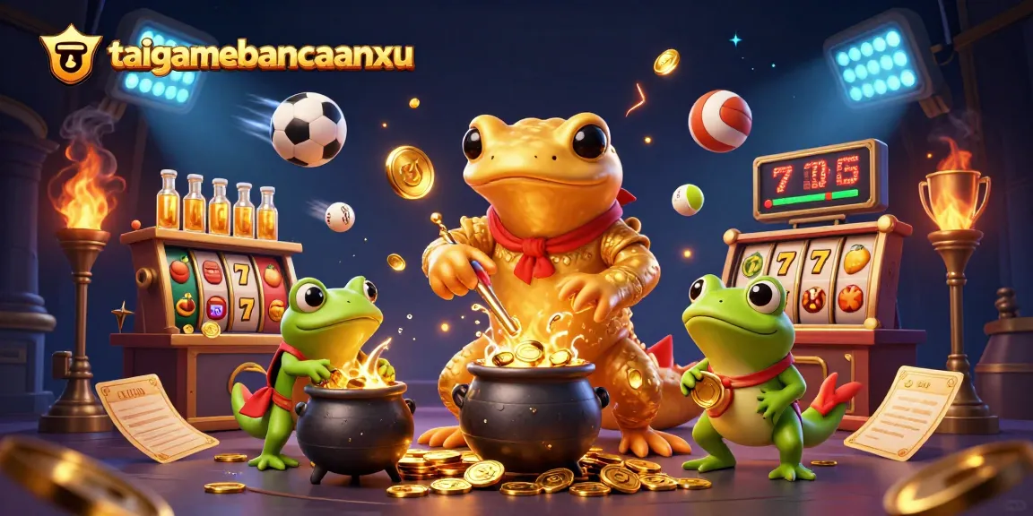 Bet on taigamebancaanxu with this thrilling scene of a golden salamander alchemist and casino elements.
