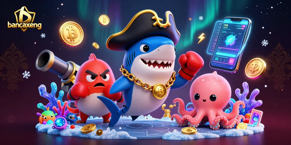 Engage in exciting "bancaxeng" fish shooting action with vibrant sea life and glowing prizes!