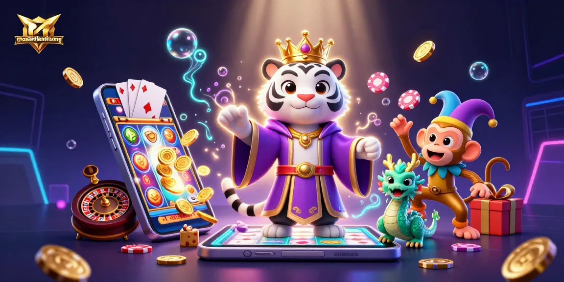 Engage in exciting gameplay with thosantienthuong featuring vibrant 3D characters and casino elements.
