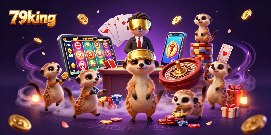 Experience the vibrant action of 79king in an elaborate casino run by clever meerkats.